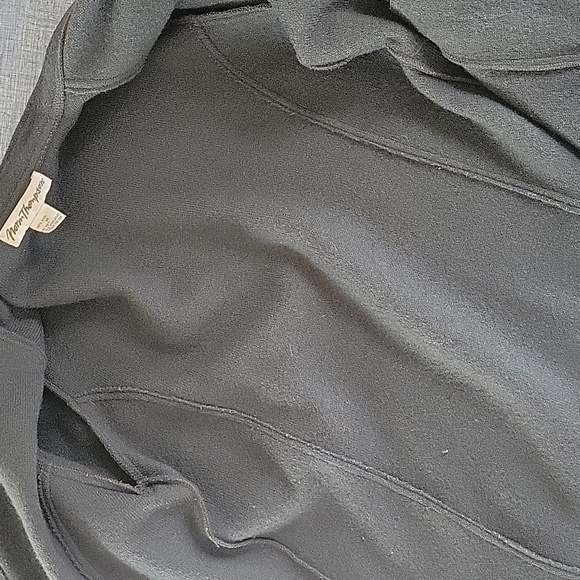 Vintage Norm Thompson Grey 100% Wool Lightweight Coat Beautiful Condition Sz Med - Picture 10 of 15